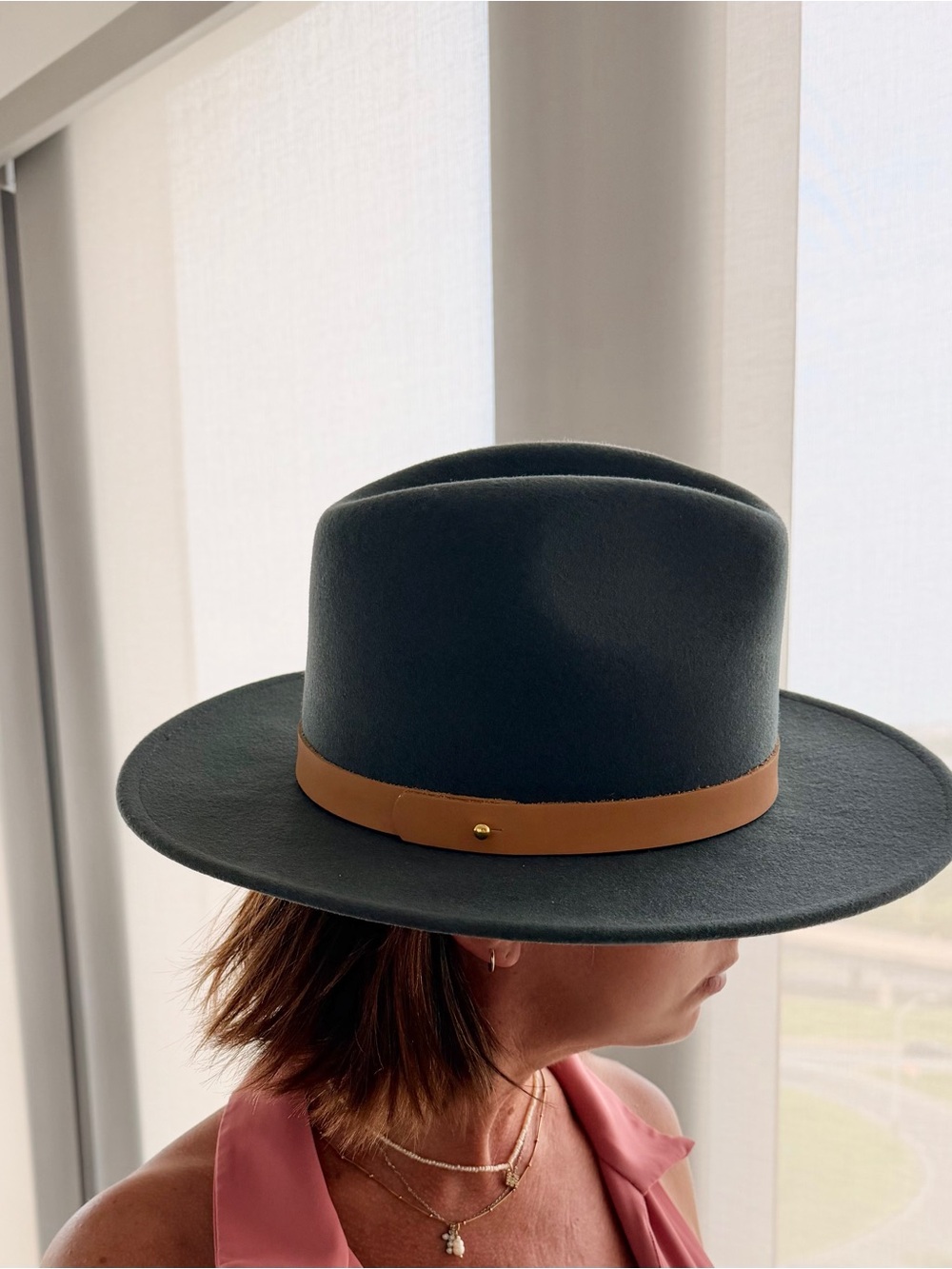 Lack Of Color Rocco Gray/Grey Wool Felt Hat with Tan Band